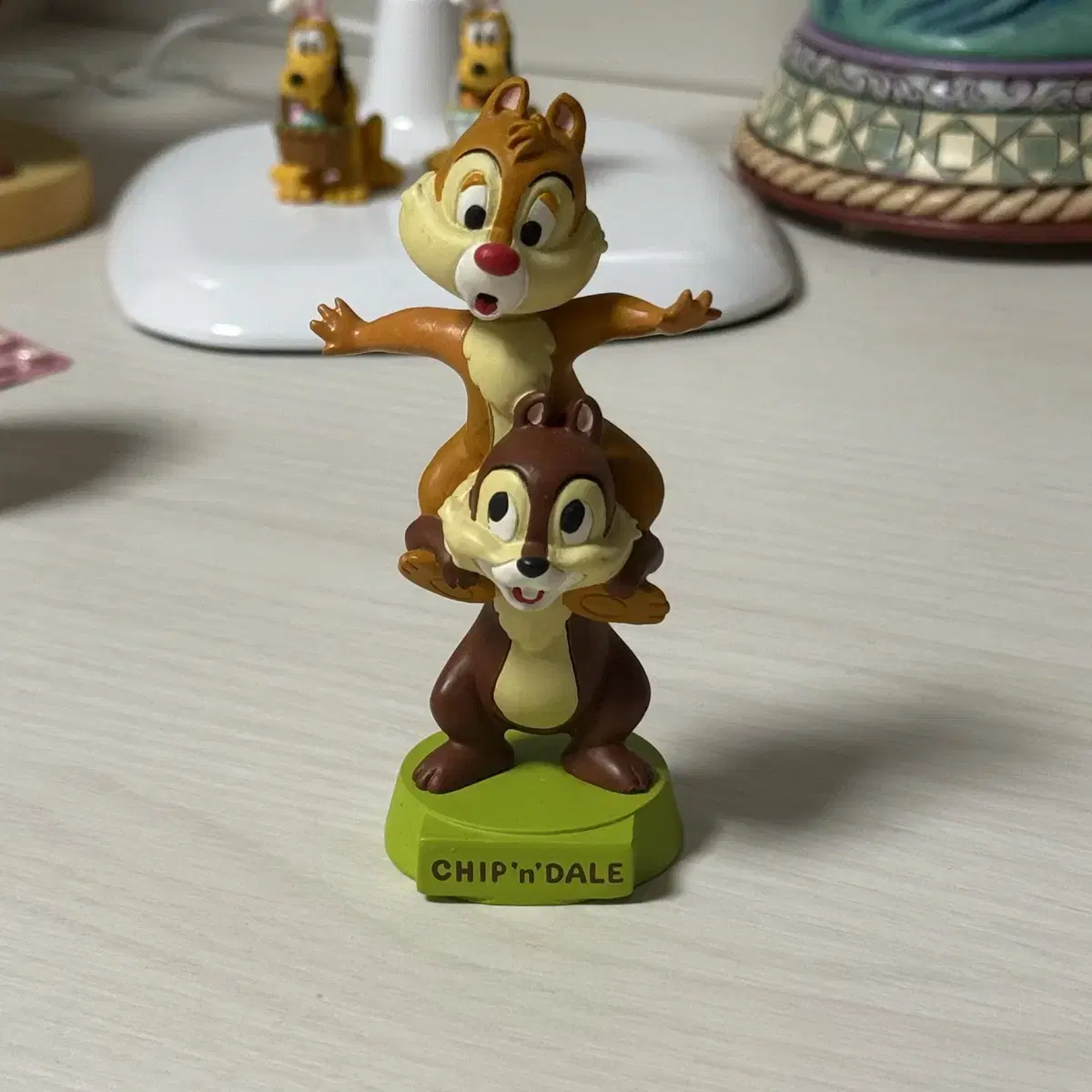 ディズニーチップ＆デールバブルヘッドフィギュア